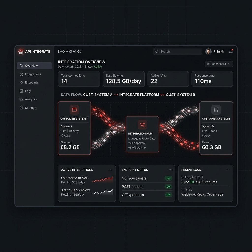 Custom Integration Architecture Dashboard